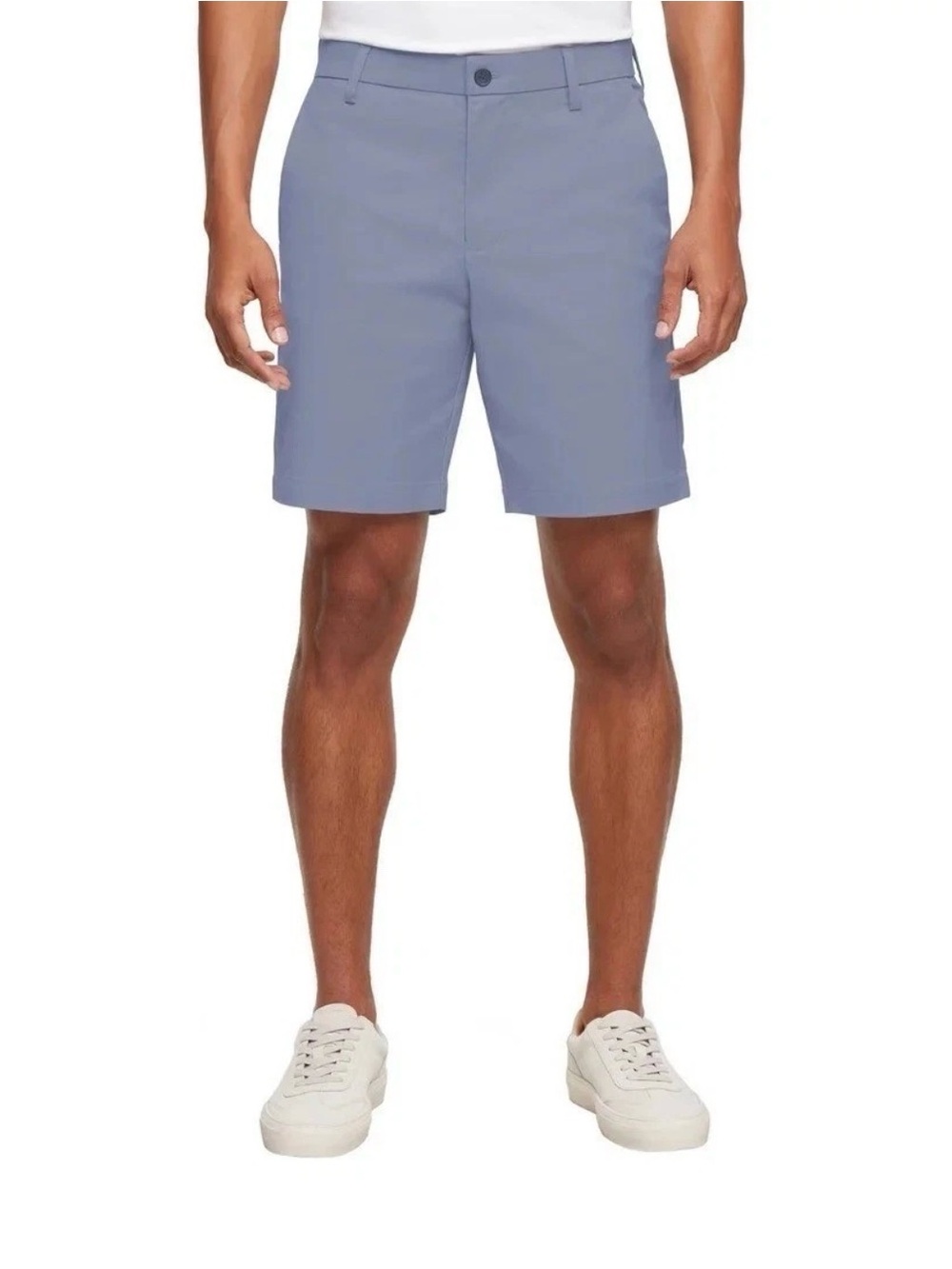 Banana Republic Men's 38 Stretch Chino Shorts 9" Inseam Quick-Dry Blue